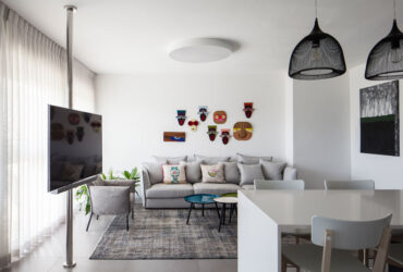 מרחב ירקון: עיצוב דירה מפנקת לרווקה תל אביבית