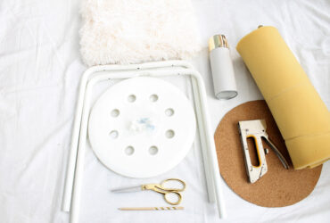 DIY: שרפרף פשוט שהפך לסטול בוהמייני מטריף