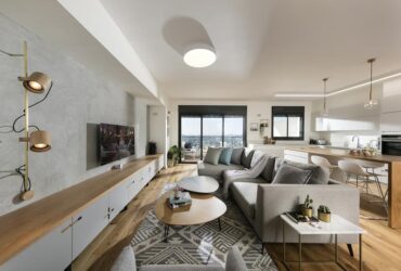 גם כפרי וגם נקי: עיצוב מיני פנטהאוז ברמת השרון