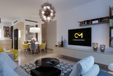 משחק חכם: עיצוב דירת קבלן בחיפה שהפכה למיוחדת ושיקית