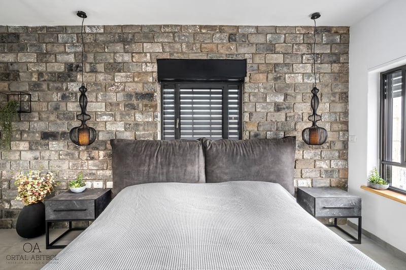 חדר שינה גברי בריקים