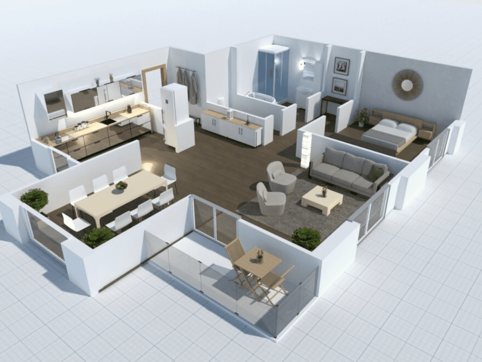 הדמיה של חדר