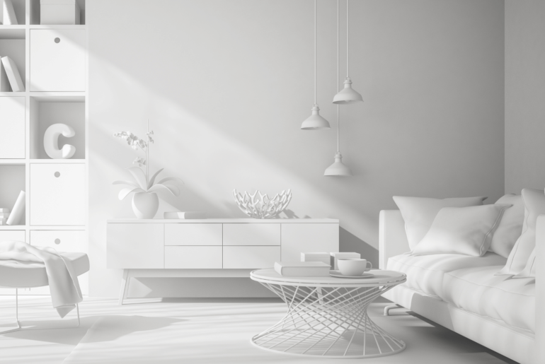 הדמיה סלון לבן הדמיה סלון לבן