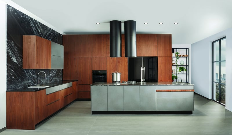 מטבח גדול מעוצב