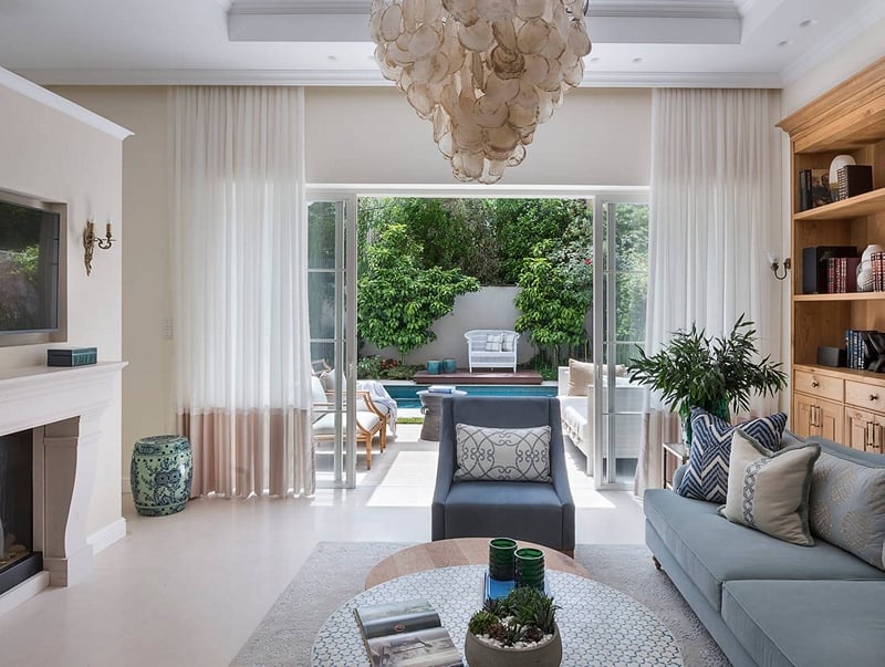 סלון בגווני כחול