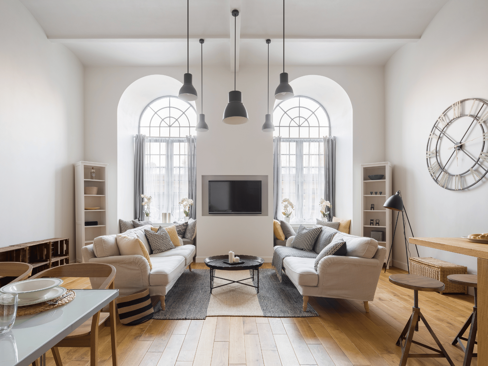 סלון גדול מודרני