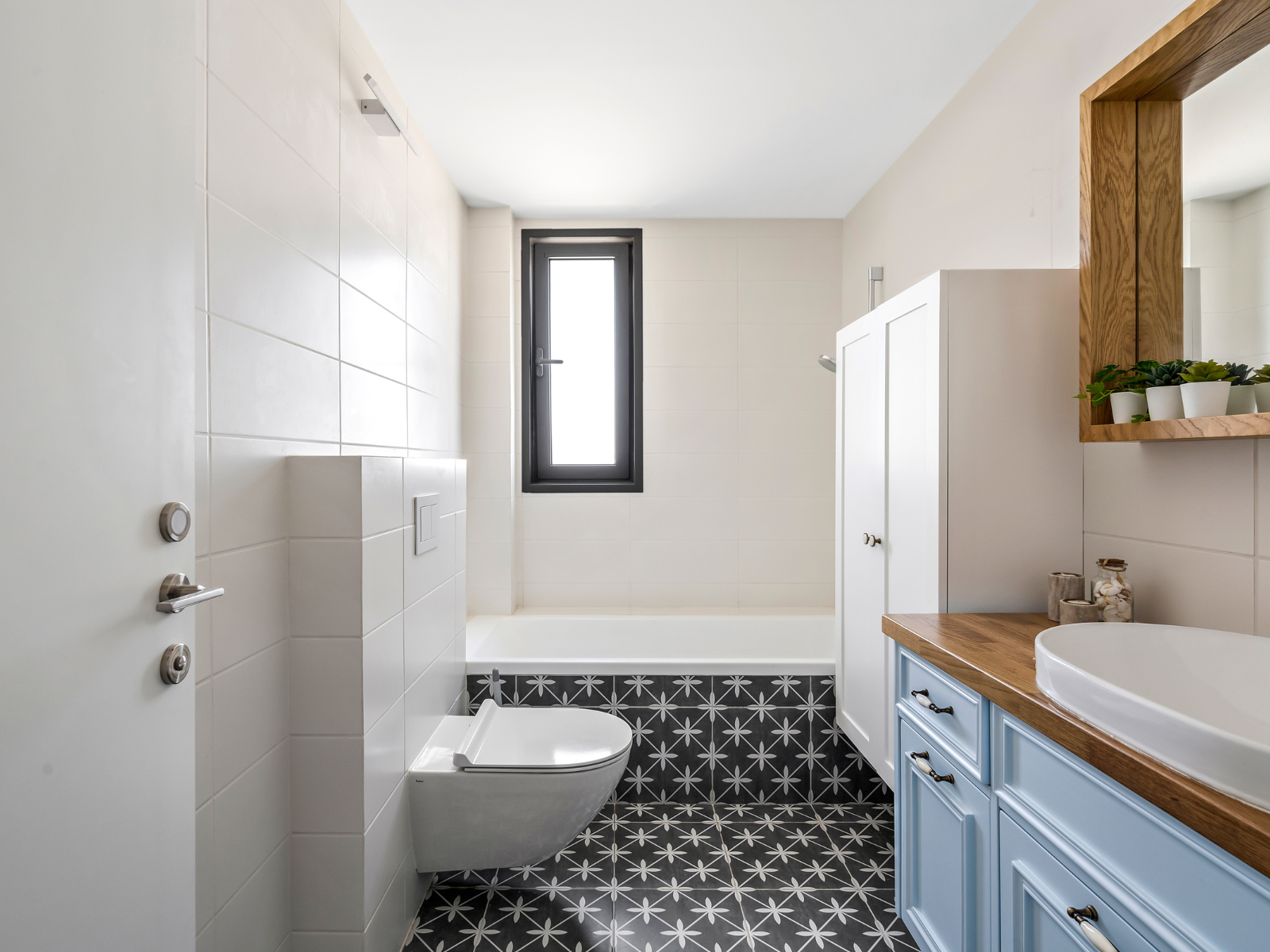 חדר רחצה בסגנון כפרי