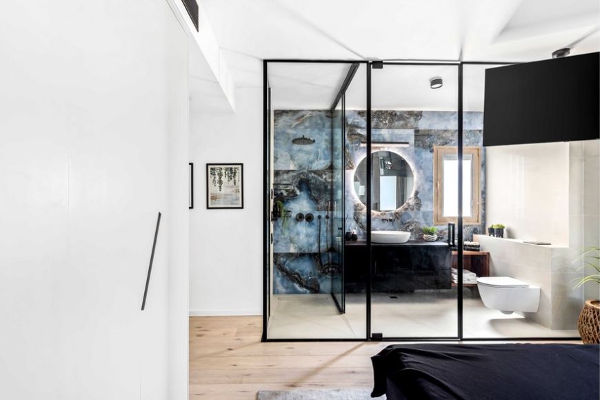 חדר רחצה יוקרתי, עיצוב: שרון דוד, צילום: מאור מויאל