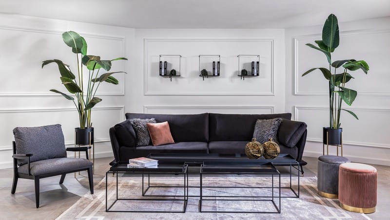 סלון מודרני סגול