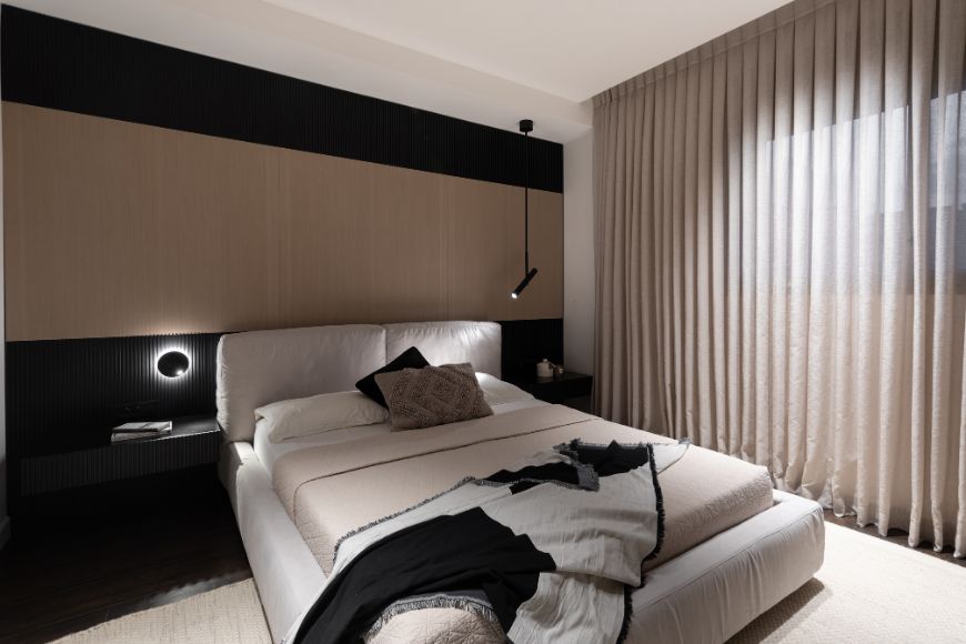 חדר שינה, עיצוב: FT Design, צילום: איל תגר