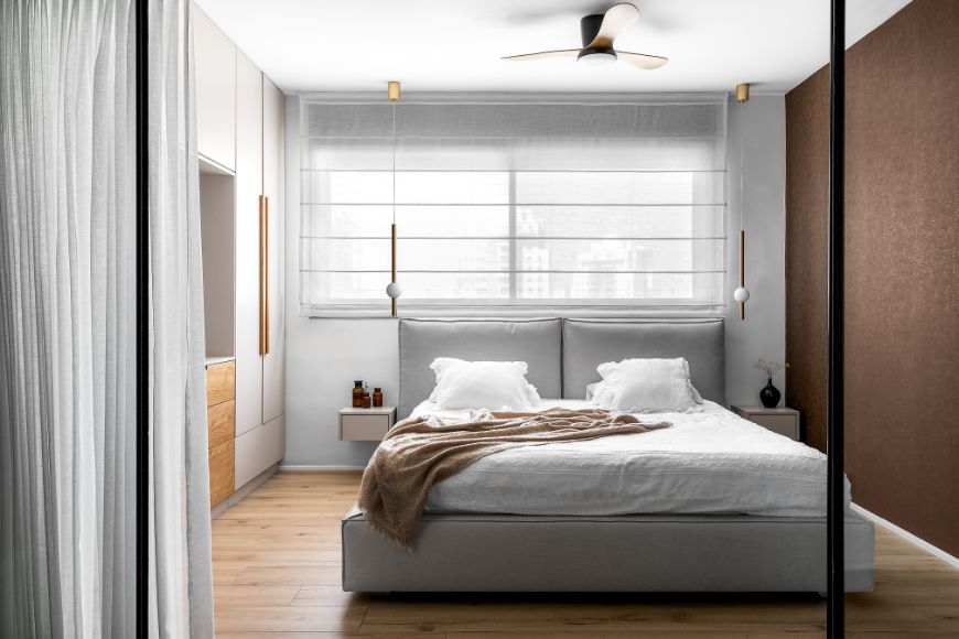 חדר שינה, עיצוב: איריס סוכר, צילום: אורן עמוס