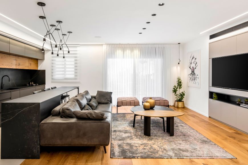 סלון מעוצב, עיצוב: אלעד ושרית גיחון, צילום: מאור מויאל