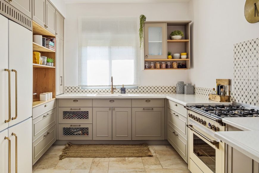 מטבח כפרי, עיצוב: מורן בר אור, צילום: אודי גורן