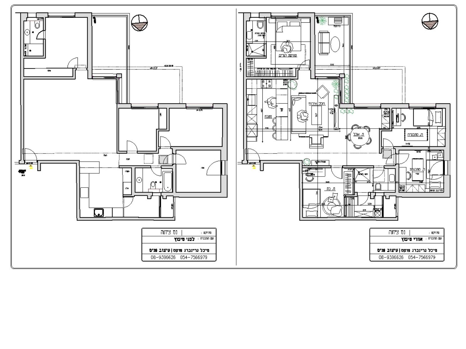 תוכנית הדירה לקראת השיפוץ