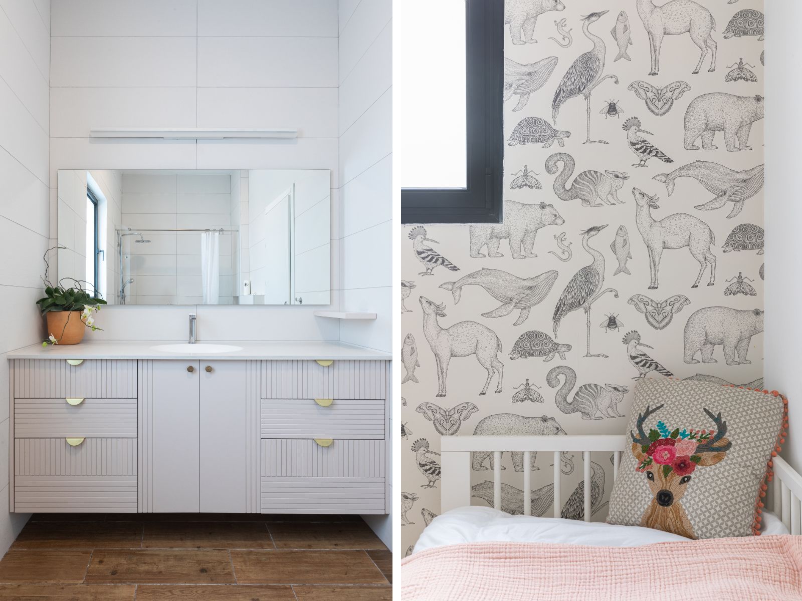 חדר הרחצה בעיצוב מינימליסטי