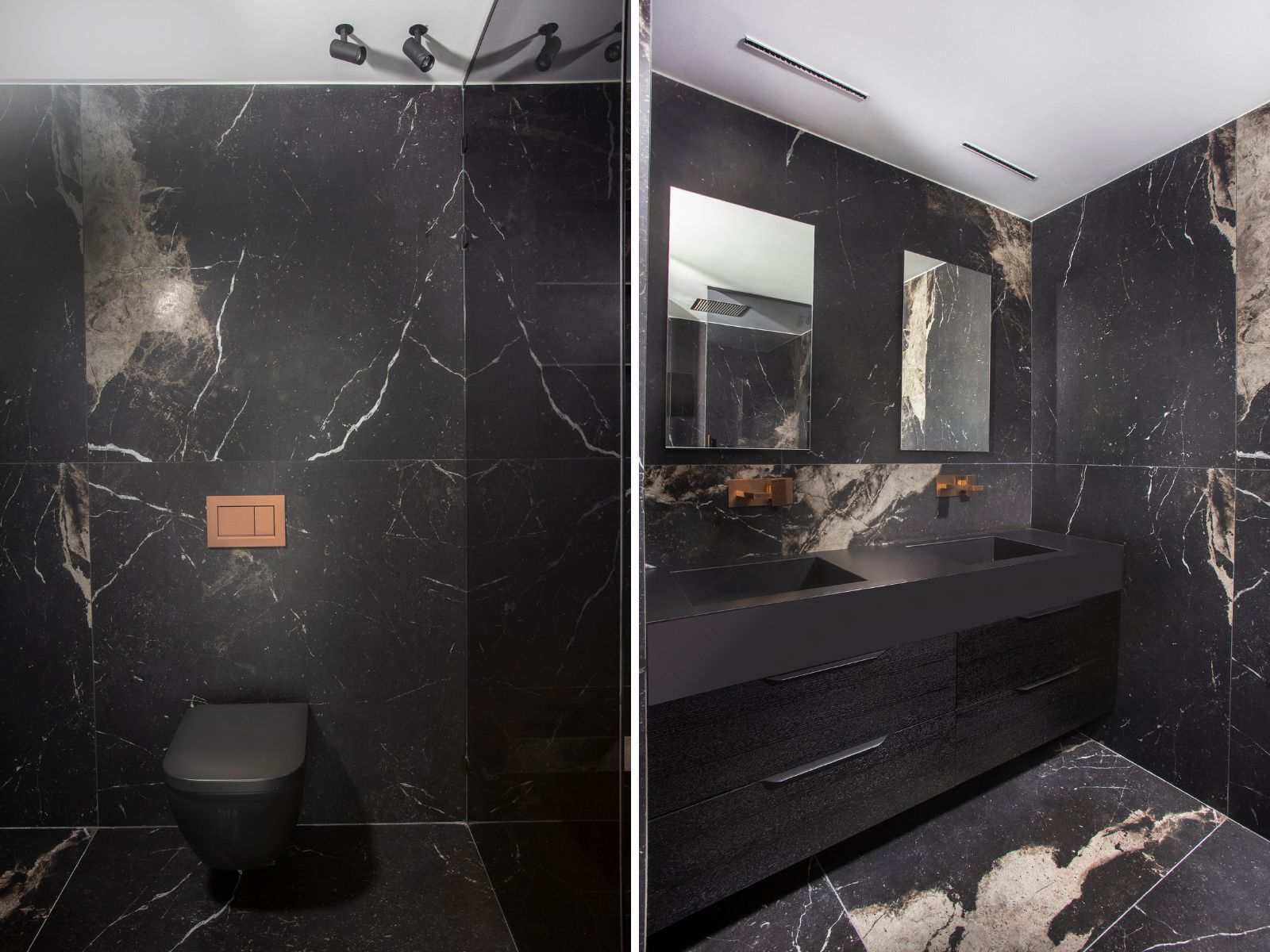 חדרי רחצה שחורים