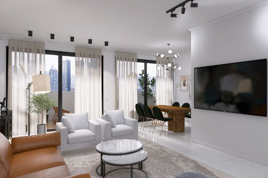 סלון, עיצוב: אמילי ריבק, צילום: אמילי ריבק וחן אליהו