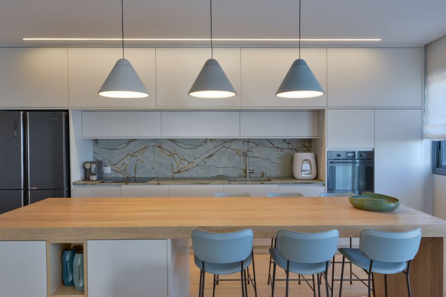 משטח עבודה והגשה במטבח, עיצוב אביבה סיטון, צילום שי בן אפרים