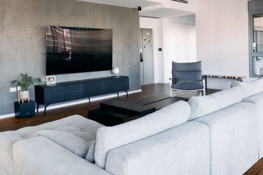 סלון, עיצוב: צחי נווה פרויקטים, צילום: שלומי אלדו ויז'ואל ארט