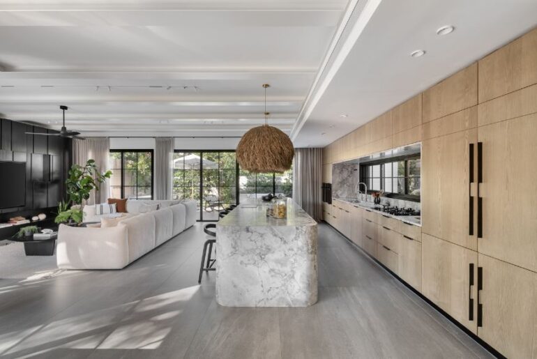 מטבח וסלון יוקרתיים