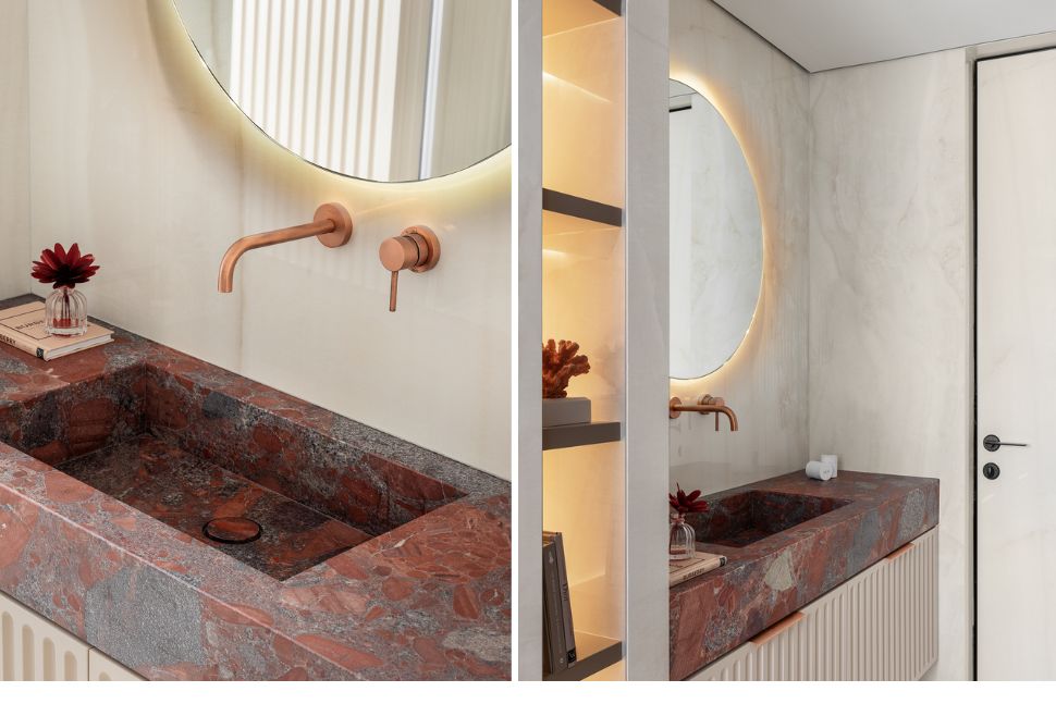 חדר רחצה עם שיש