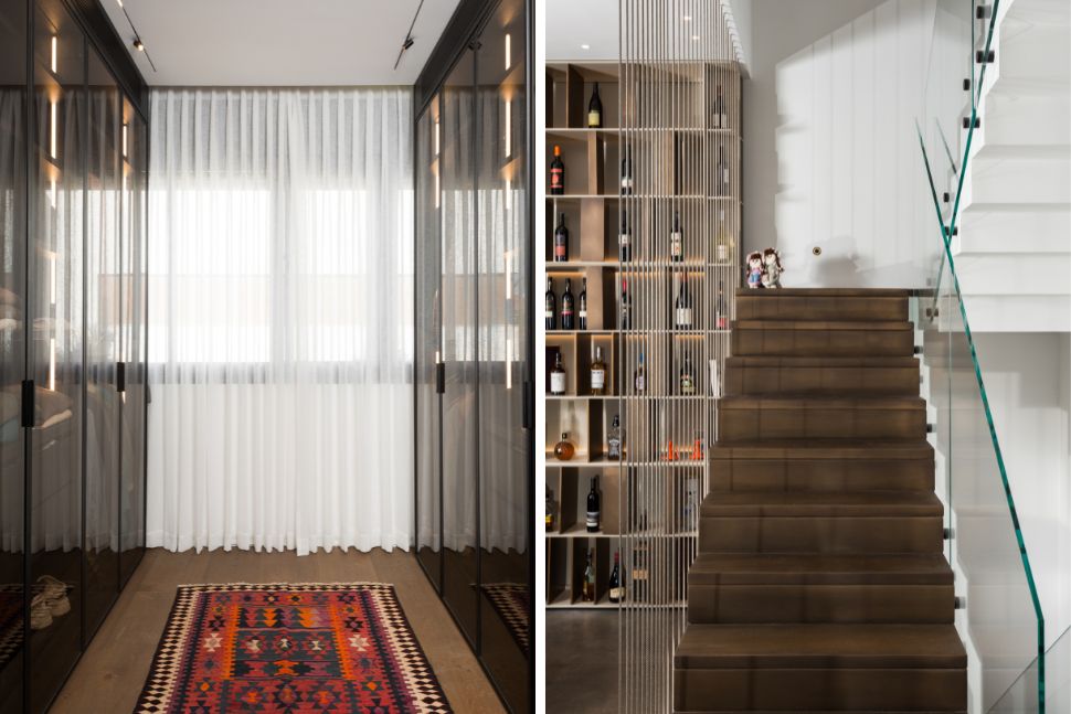 מדרגות וחדר ארונות