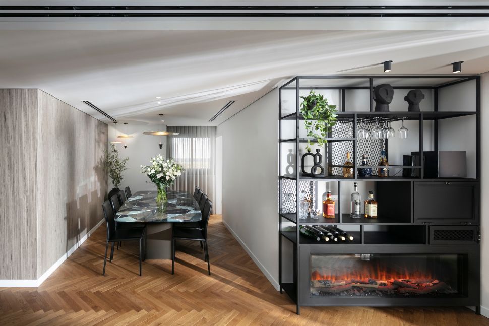 פינת אוכל וספרייה