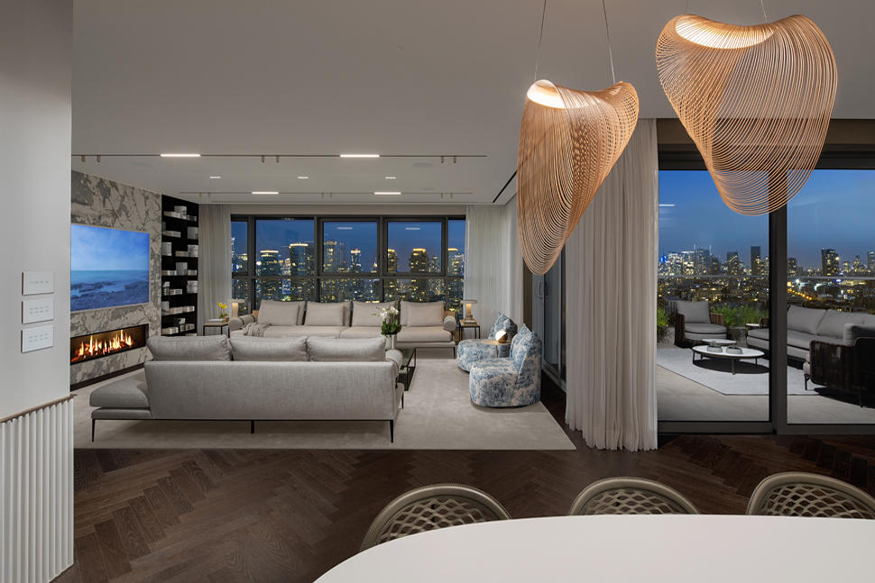 תאורה בסלון