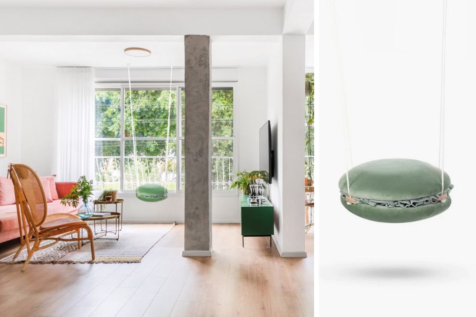 סלון עם נדנדה