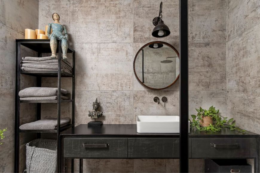 יחידה קלילה ואוורירית לחדר הרחצה