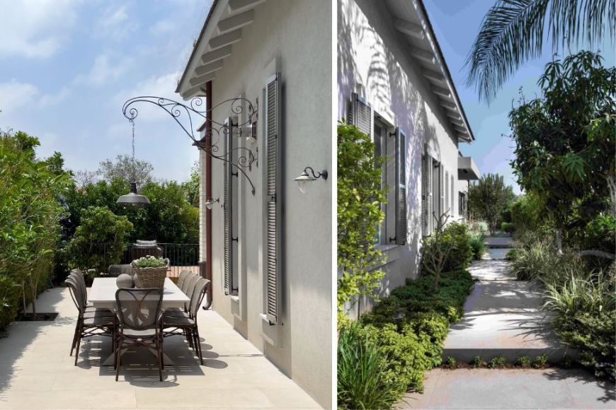 שביל גישה לבית בחזית הקדמית