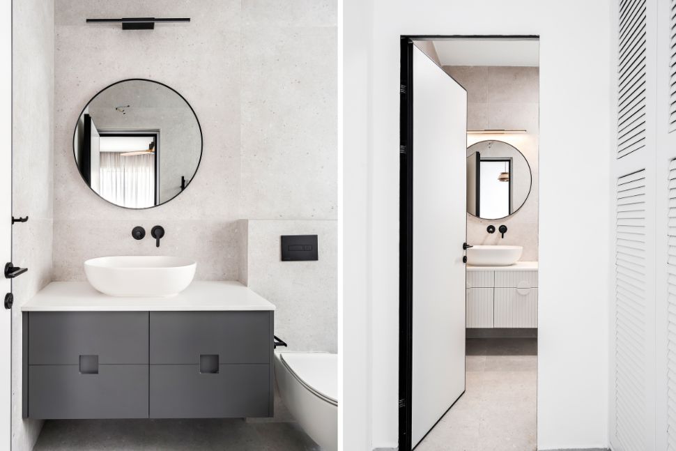 חדרי רחצה לבנים