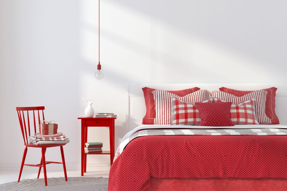 חדר שינה אדום