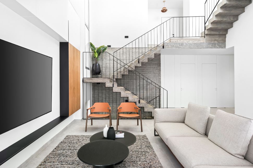 חדר מגורים מודרני