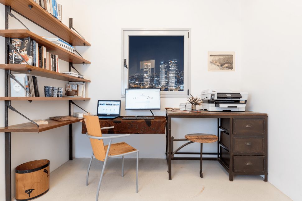 חדר עבודה בסגנון וואבי סאבי