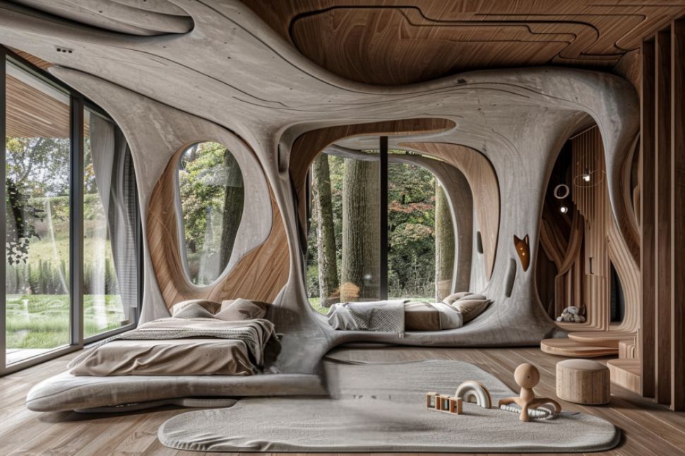 חדר ילדים עתידני