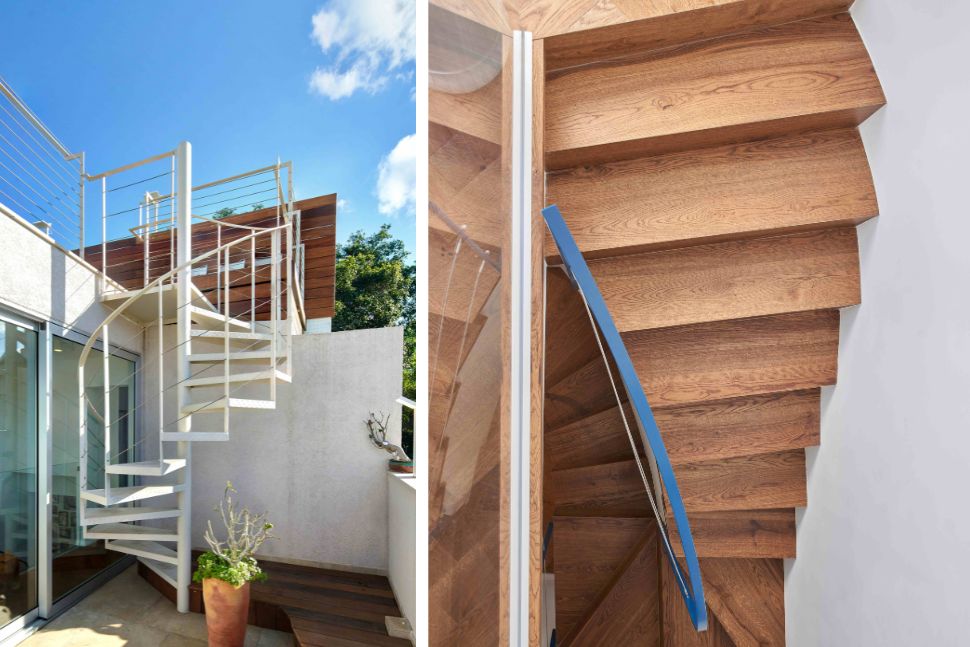 מדרגות בדירה תל אביבית