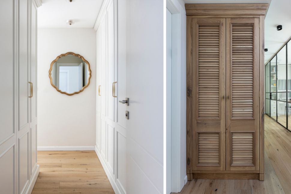 ארונות במסדרון