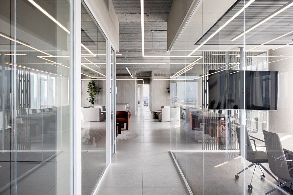 עיצוב משרד מואר