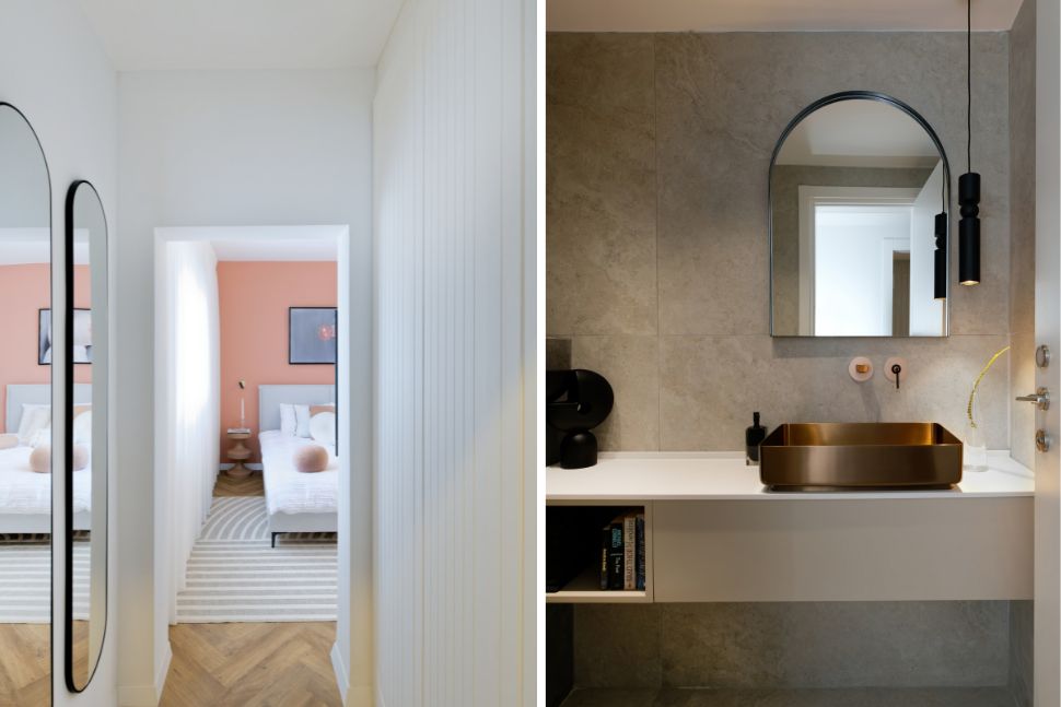 חדר רחצה ומסדרון