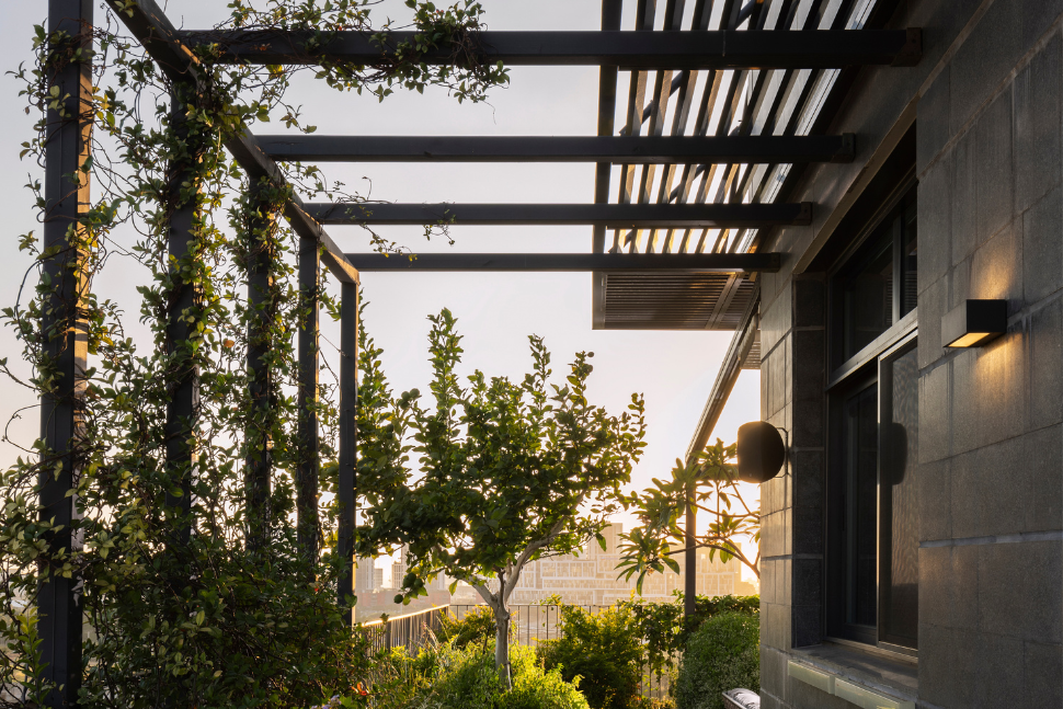 מרפסת צד בפנטהאוז