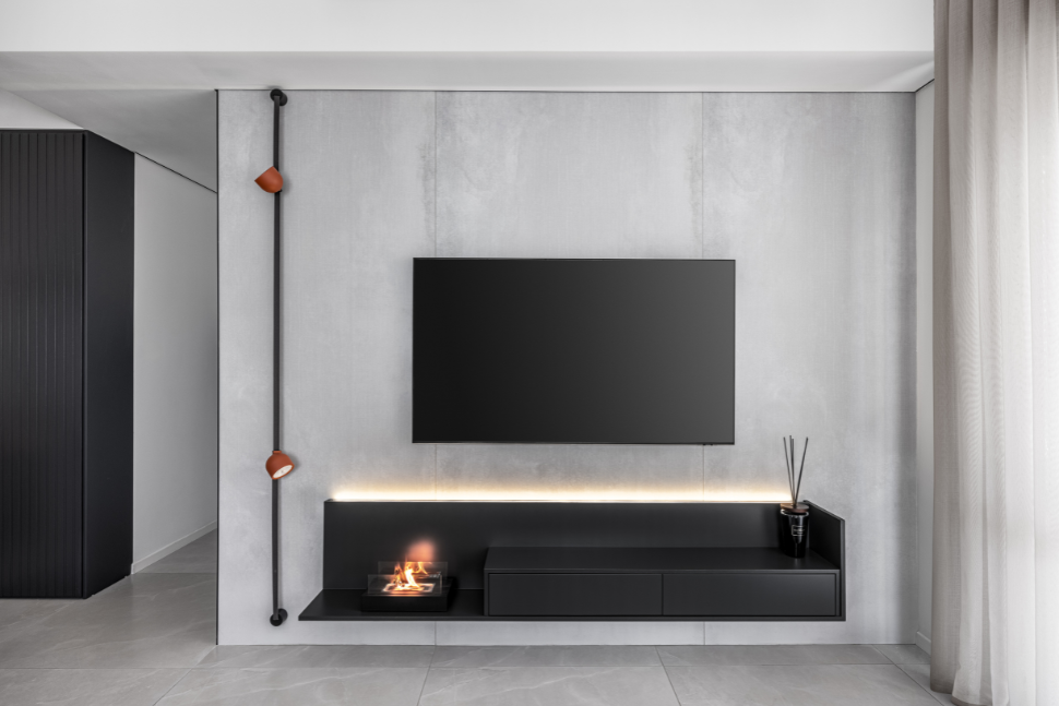 קיר כוח בסלון