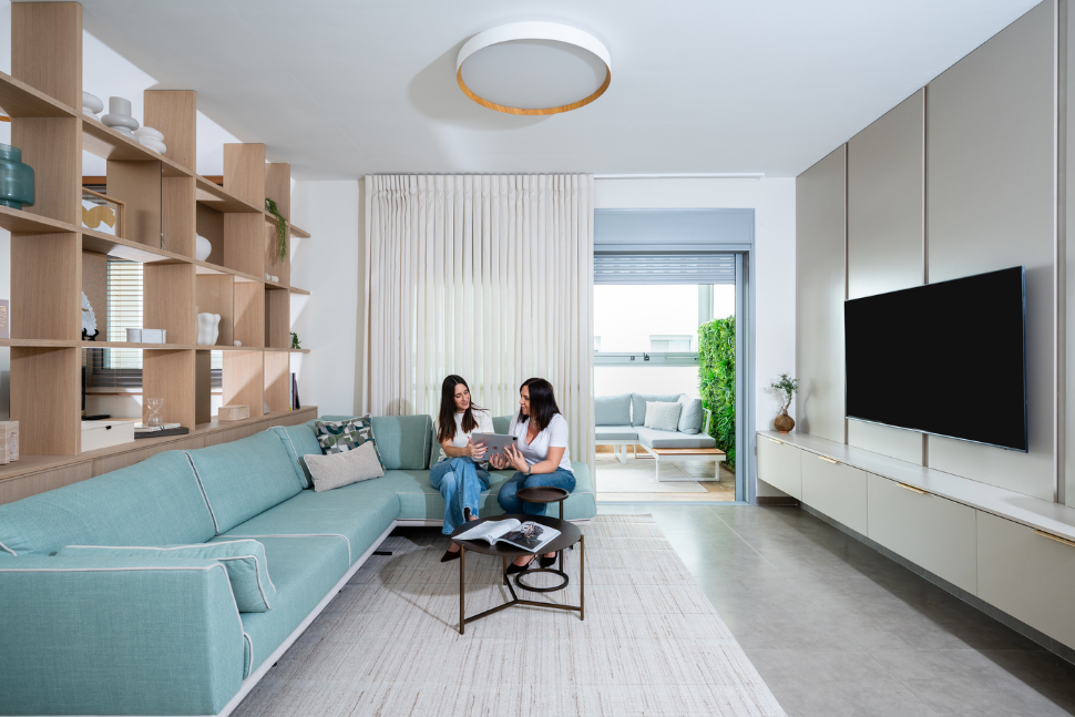 סלון בעיצוב נורדי יפני