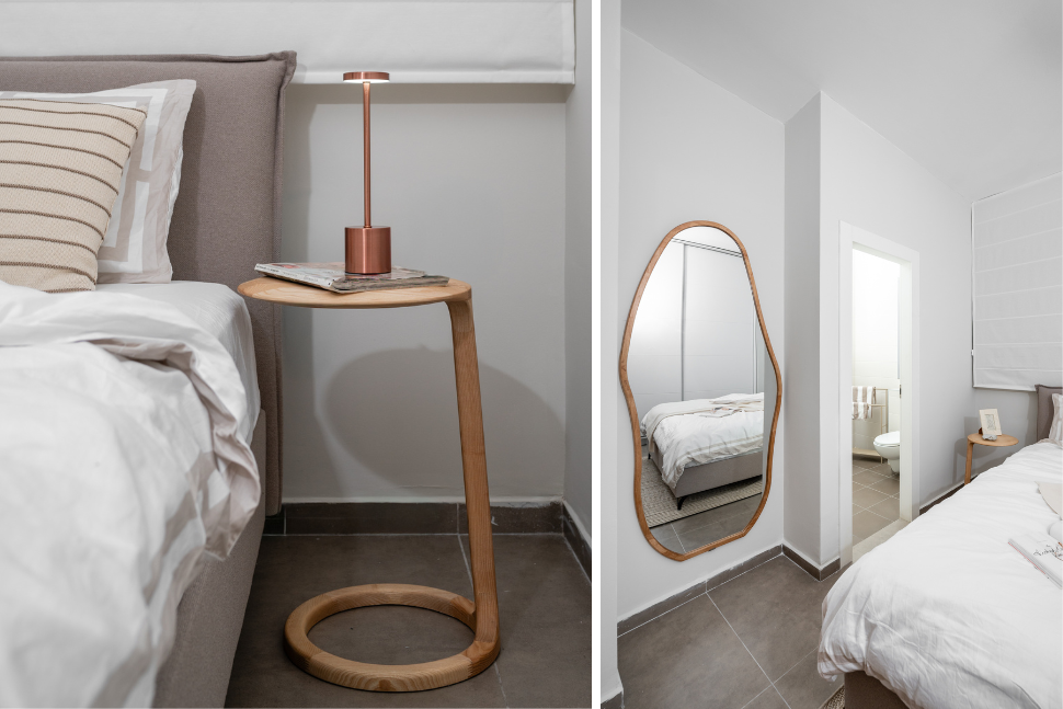 מראה וכוננית מעוגלים