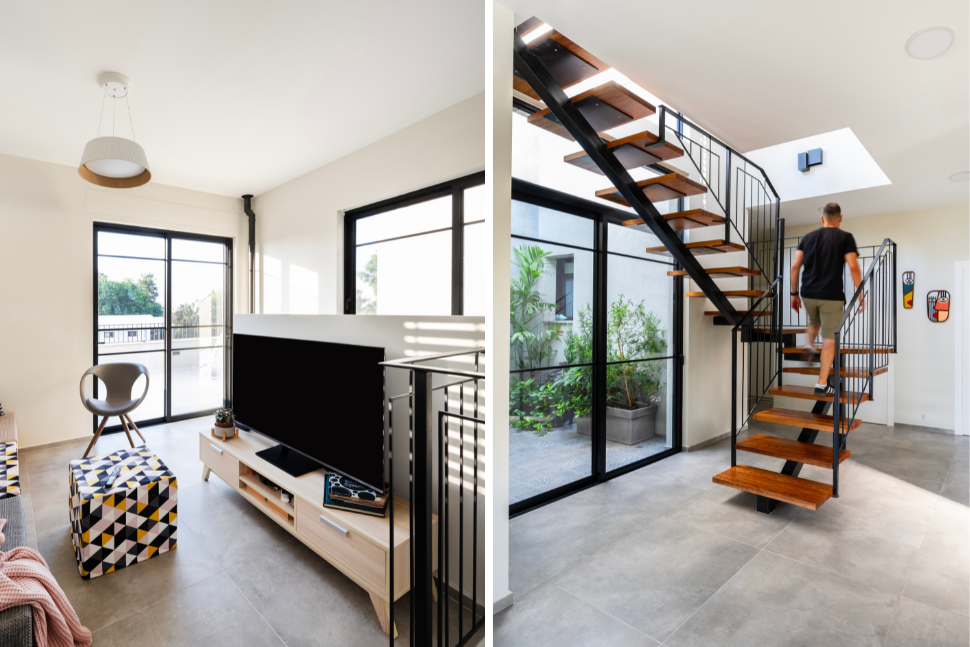 פטיו ומדרגות