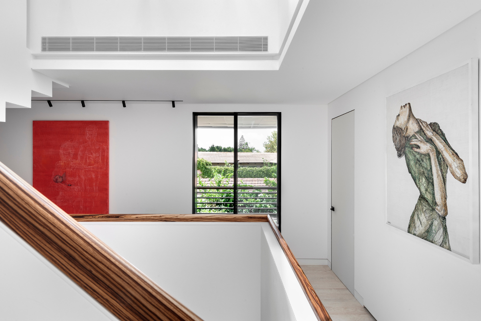 אומנות בבית שעוצב כמוזיאון