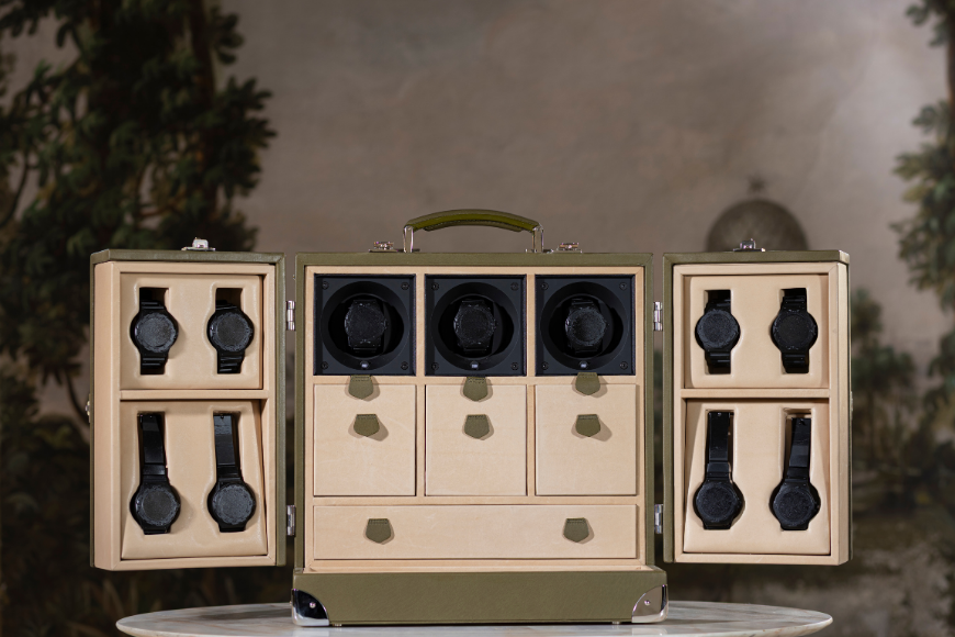 תיבת אחסון לאוסף שעונים